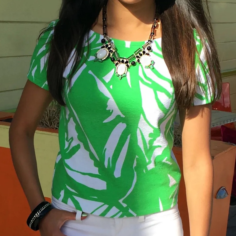 LILLY PULITZER for TARGET Ponte Crop Top in Boom Boom - Picture 3 of 11
